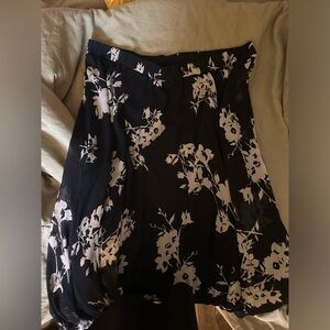 Floral chiffon maxi skirt